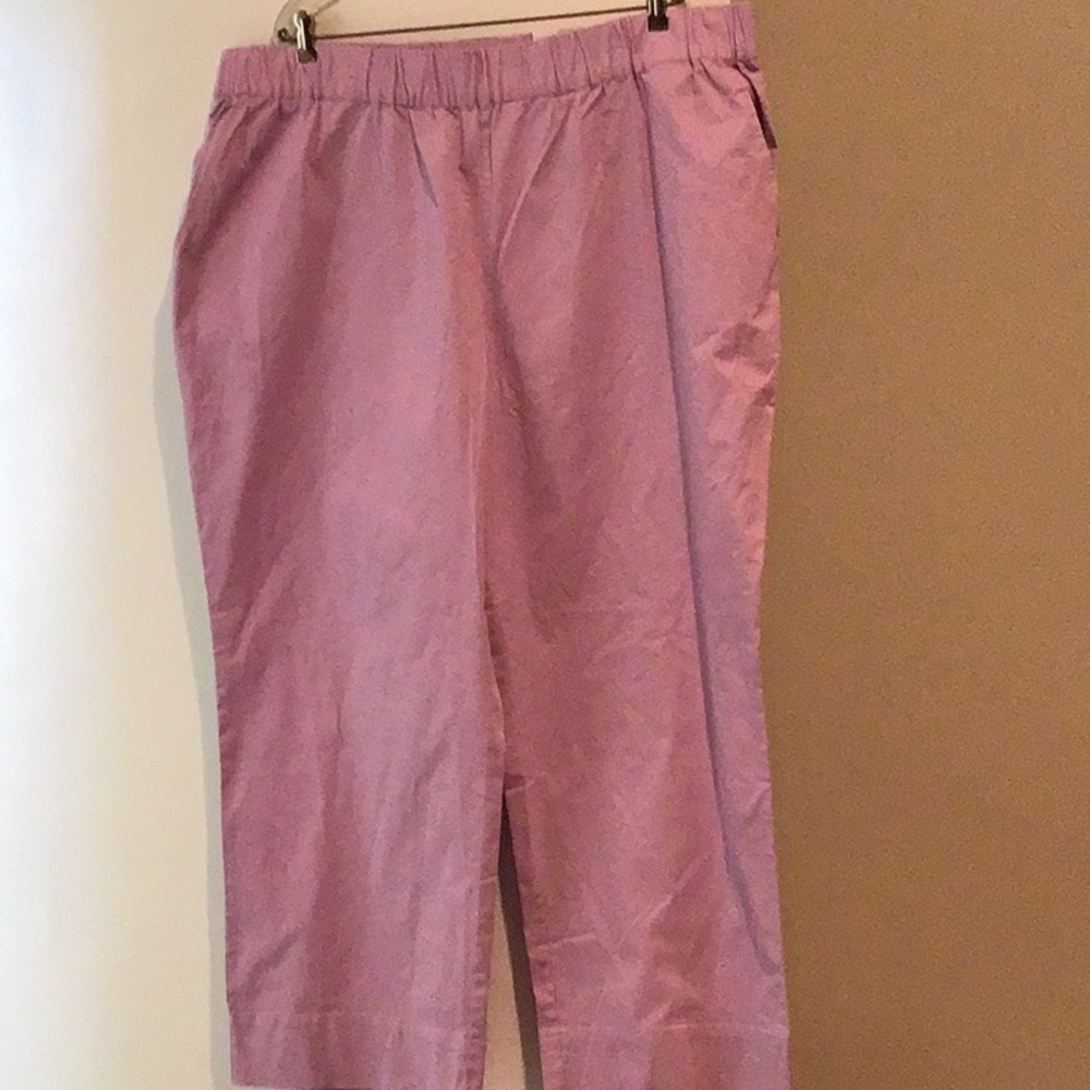 Lilac Elastic Waist Pants